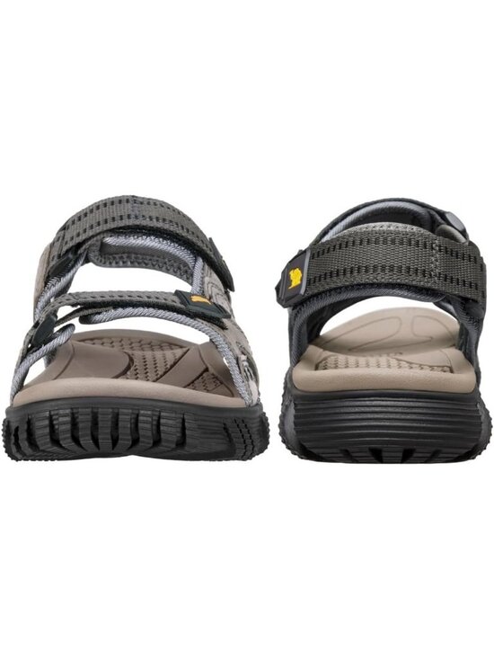 Men\'s Grey Comfort Leather Waterproof Athletic Arch Support Hiking Sandal Shoes main image 3